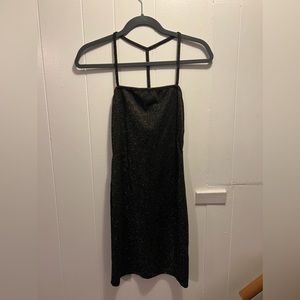 Sparkly black and gold dress